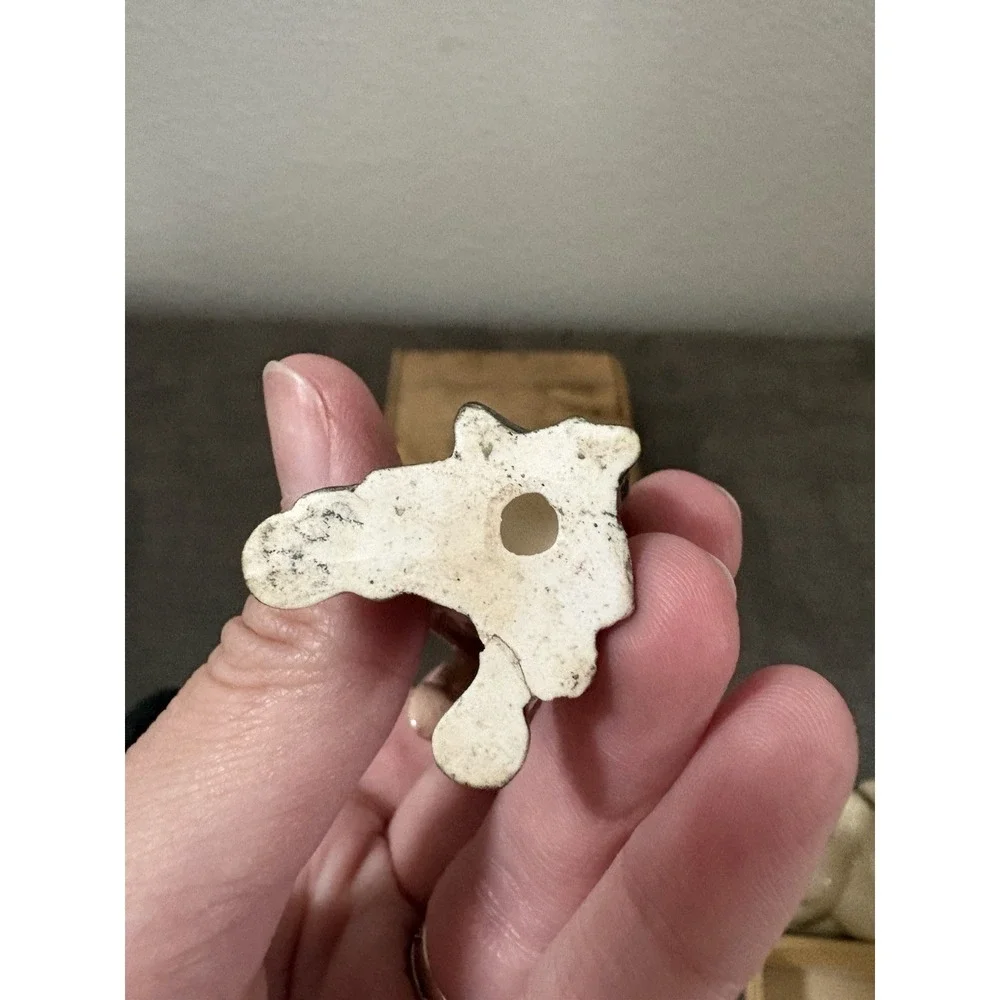Small Porcelain Vintage Rearing‎ Bay Horse Figurine